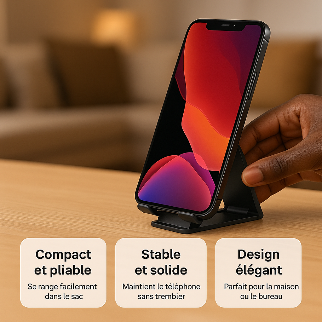 WaraStand Pro™ – Support magnétique pliable 4-en-1 en alliage d’aluminium Pliable & Design Premium