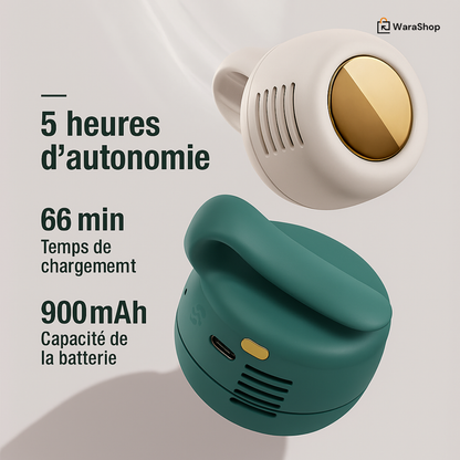 🌟 Mini Ventilateur 360° – Fraîcheur Instantanée pour un Été Sans Limites 🌟