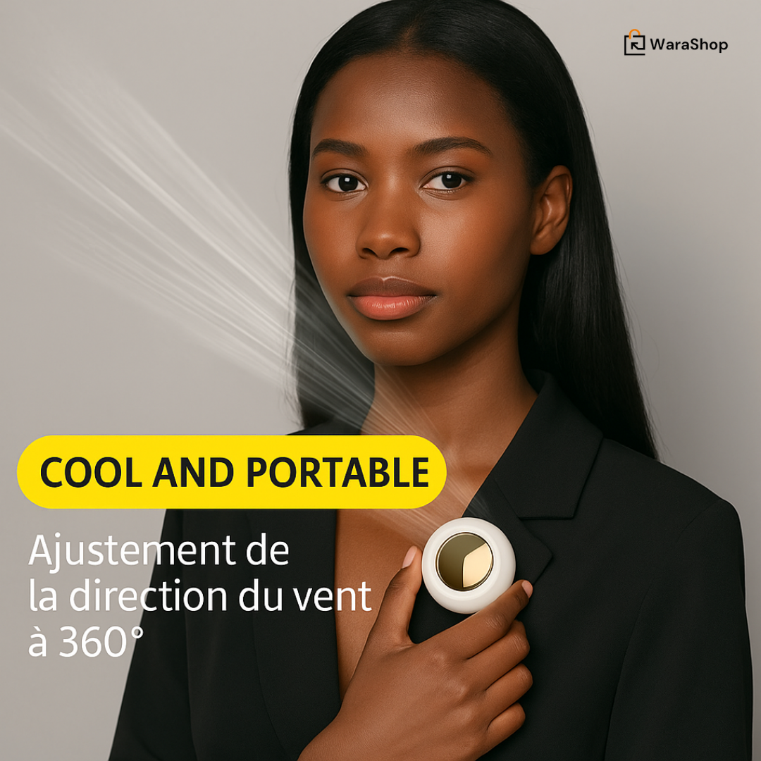 🌟 Mini Ventilateur 360° – Fraîcheur Instantanée pour un Été Sans Limites 🌟