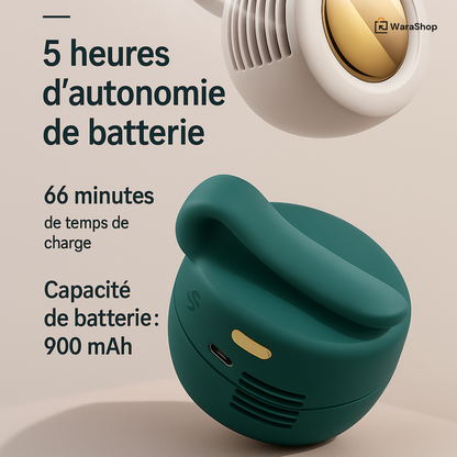 🌟 Mini Ventilateur 360° – Fraîcheur Instantanée pour un Été Sans Limites 🌟