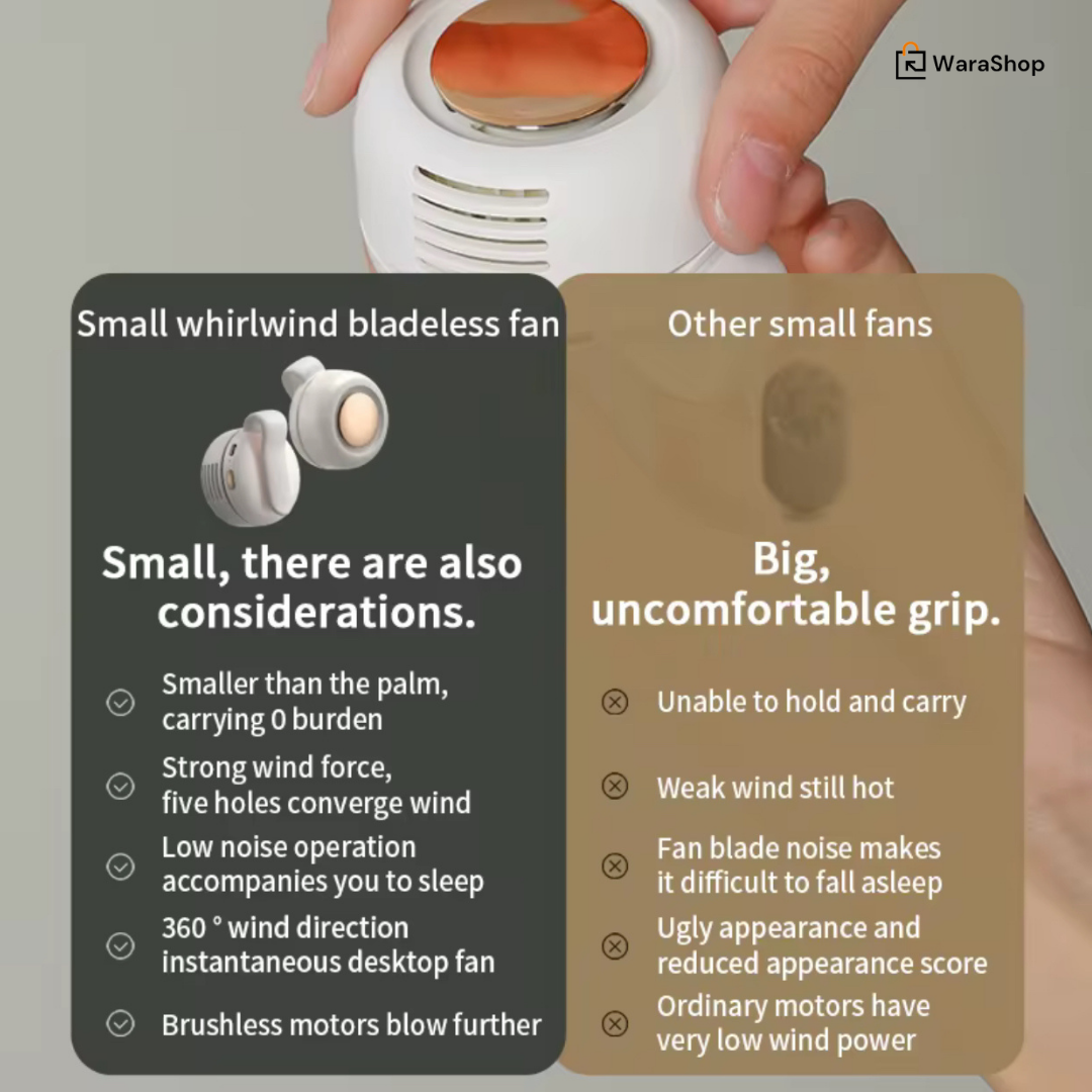 🌟 Mini Ventilateur 360° – Fraîcheur Instantanée pour un Été Sans Limites 🌟