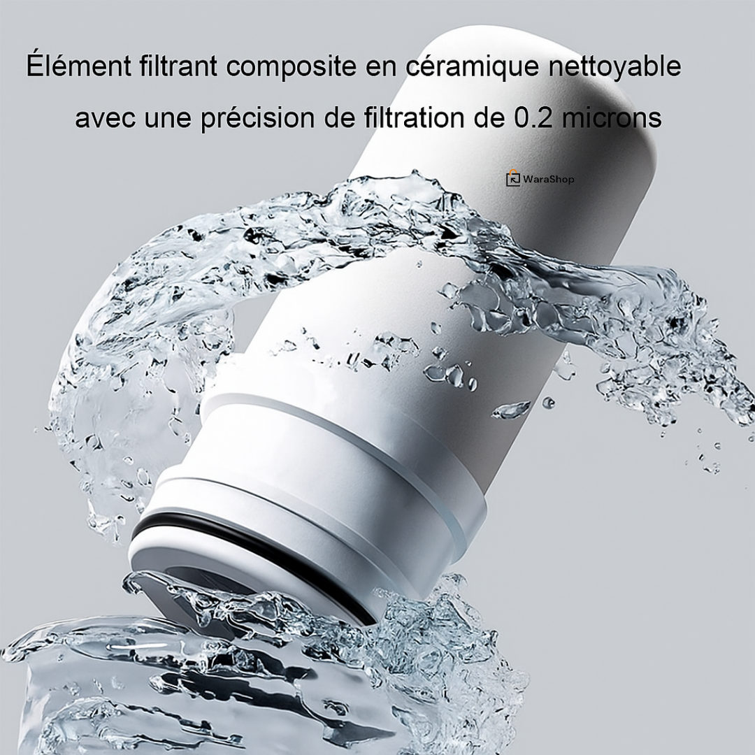Filtre Premium à Eau Haute Précision – Purificateur Céramique 7 Étapes | Éco-Responsable & Réutilisable