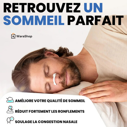 Bandelette Nasale – Améliorez votre respiration et éliminez les ronflements