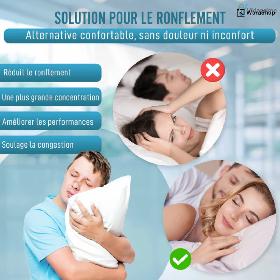 Bandelette Nasale – Améliorez votre respiration et éliminez les ronflements