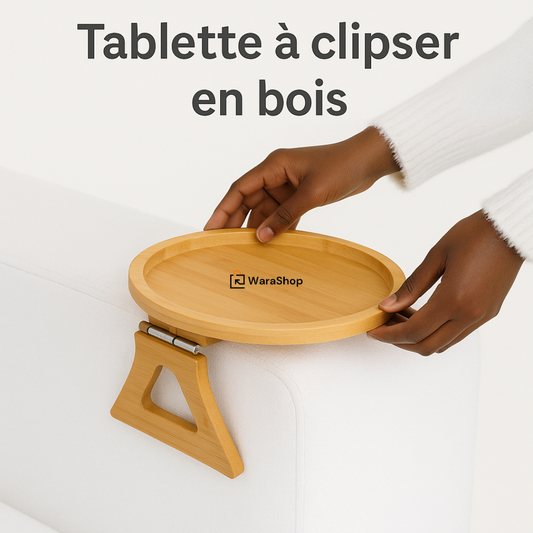 Table à Clipser en bois | Gain de Place, Elegant & Ultra Pratique et Design Naturel