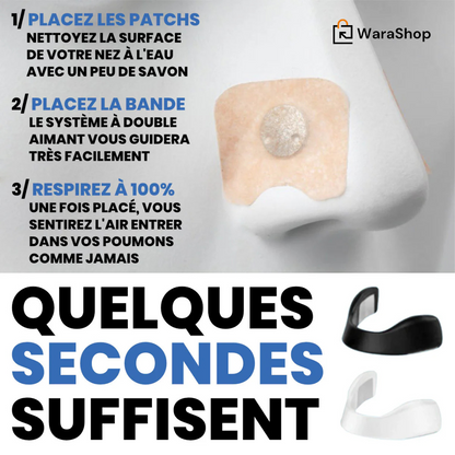 Bandelette Nasale – Améliorez votre respiration et éliminez les ronflements