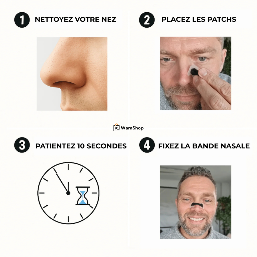 Bandelette Nasale – Améliorez votre respiration et éliminez les ronflements