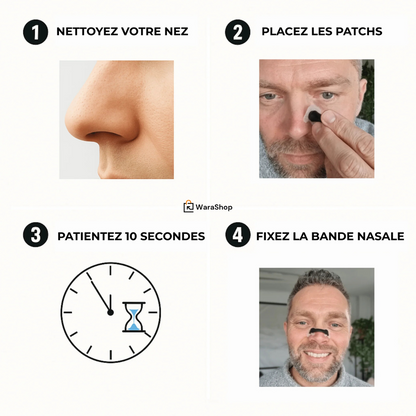 Bandelette Nasale – Améliorez votre respiration et éliminez les ronflements