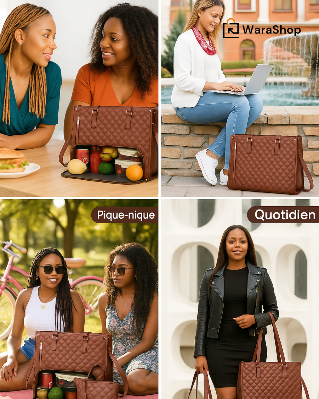 Sac à Bandoulière Multifonction - Parfait pour le Travail ou l’École