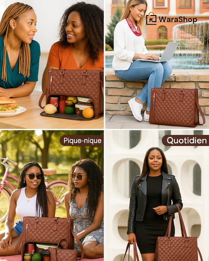 Sac à Bandoulière Multifonction - Parfait pour le Travail ou l’École