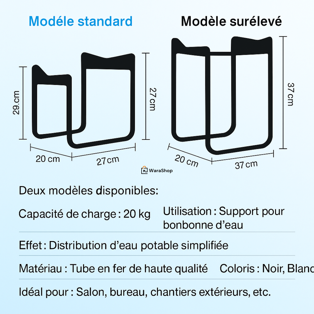 💧Support pour Bonbonne d’Eau (Robinet Offert !) – Stable, Pratique et Résistant