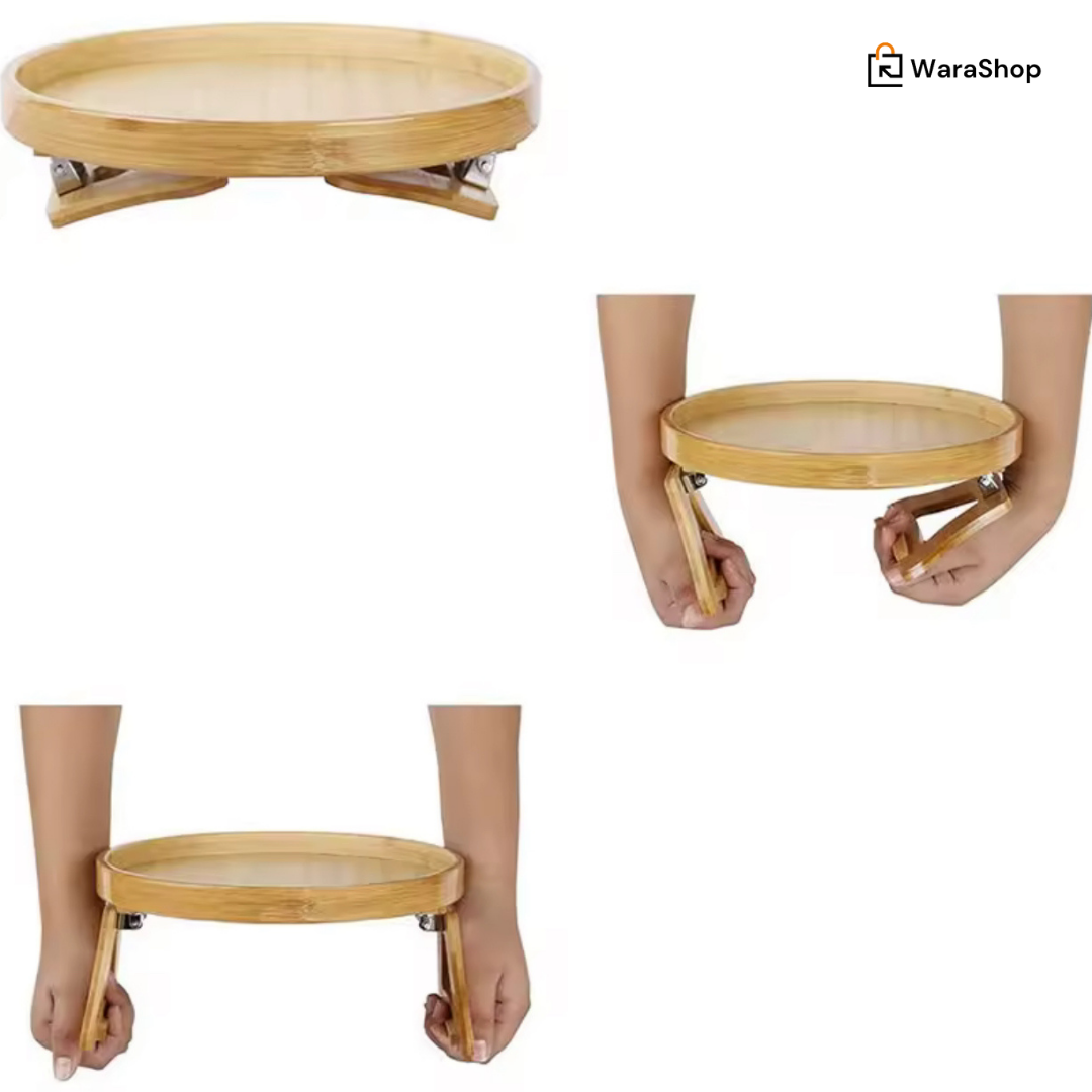 Table à Clipser en bois | Gain de Place, Elegant & Ultra Pratique et Design Naturel