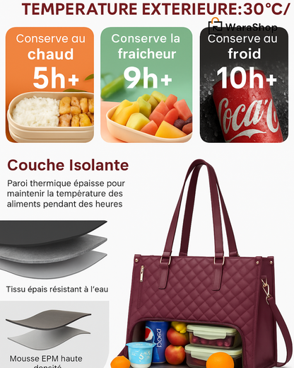 Sac à Bandoulière Multifonction - Parfait pour le Travail ou l’École