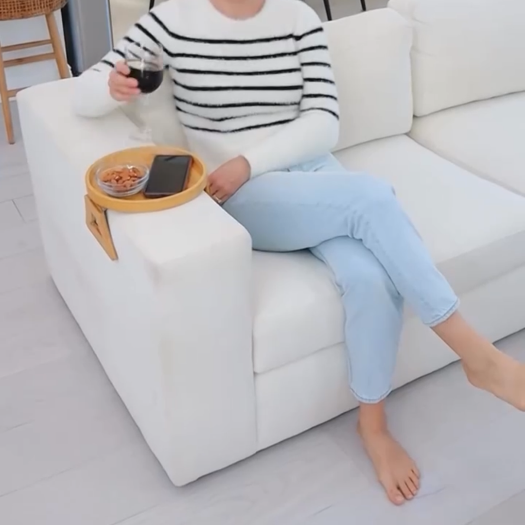 Table à Clipser en bois | Gain de Place, Elegant & Ultra Pratique et Design Naturel