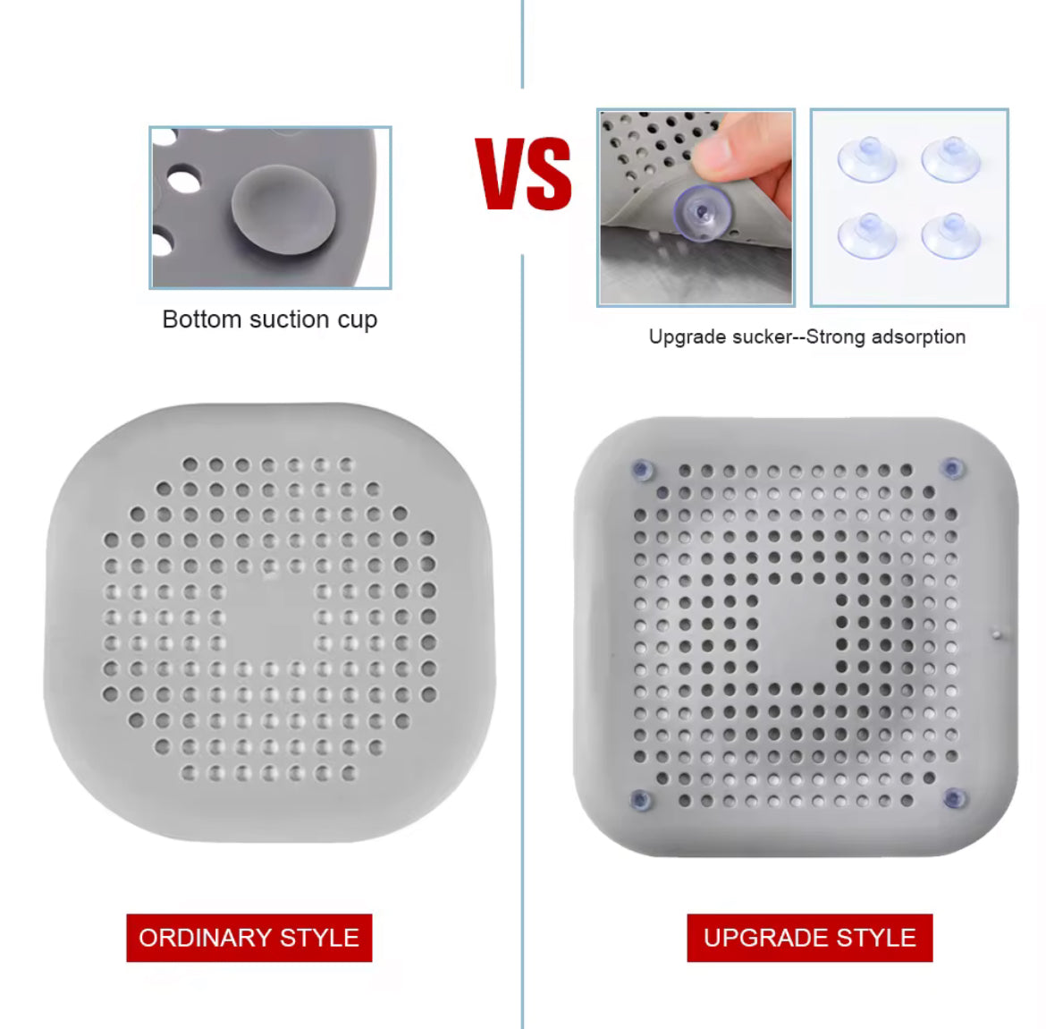 Filtre Anti-Obstruction Réutilisable – Évier, Douche, Lavabo