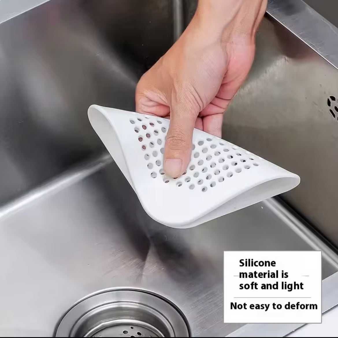 Filtre Anti-Obstruction Réutilisable – Évier, Douche, Lavabo