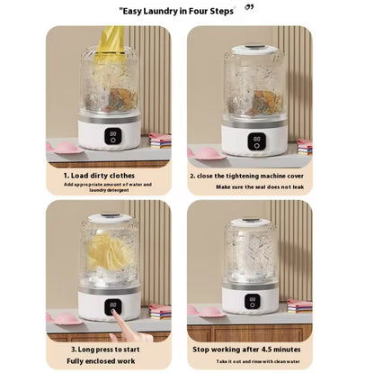 Mini Machine à Laver Portable – Spécial Sous-Vêtements & Voyages